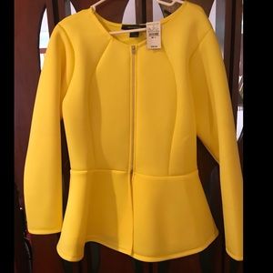 Yellow Peplum Jacket